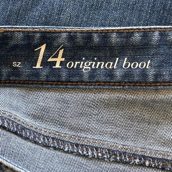 Ann Taylor LOFT Original Bootcut Jeans Womens 14 Medium Wash Blue Denim - Picture 10 of 11